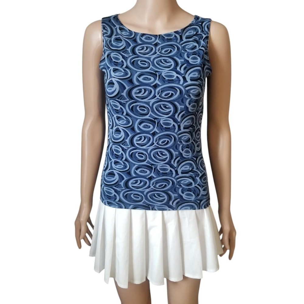 Vintage East West Fashions Swirl Sleeveless Top